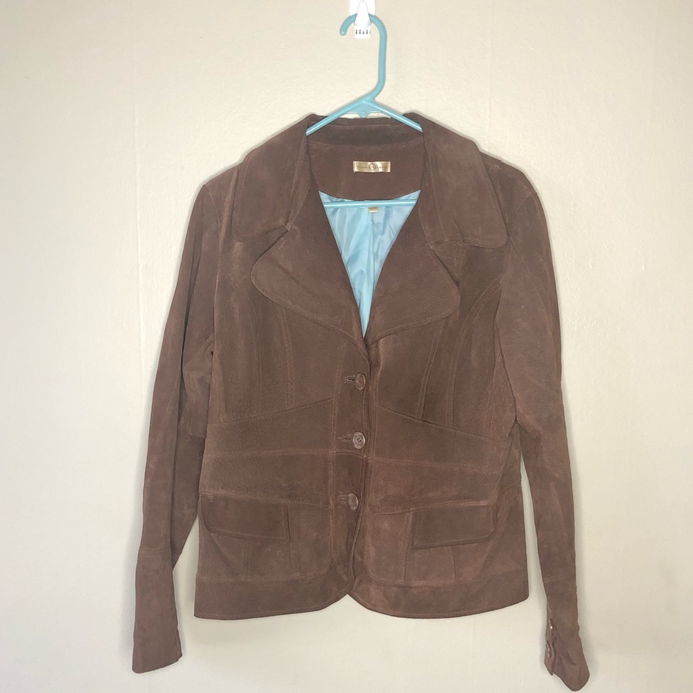 Wilson’s Brown Leather Suede Jacket XL